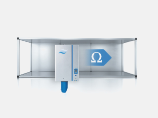 How does a resistance steam humidifier work?